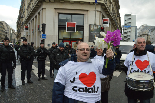 Les Calaisiens manifestent à Paris pour défendre l'économie de leur ville