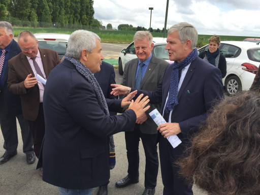 Visite du site de l’ex-base aérienne 103 à Épinoy