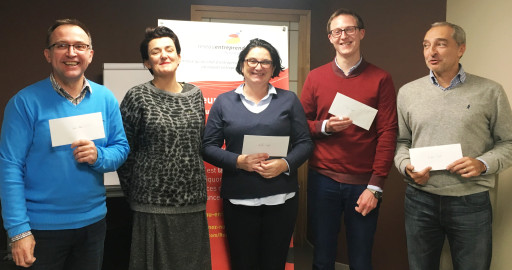 Réseau Entreprendre Hainaut : quatre entrepreneurs aidés