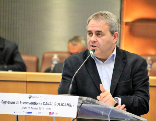 Signature d’une convention «Canal Solidaire» à Arras