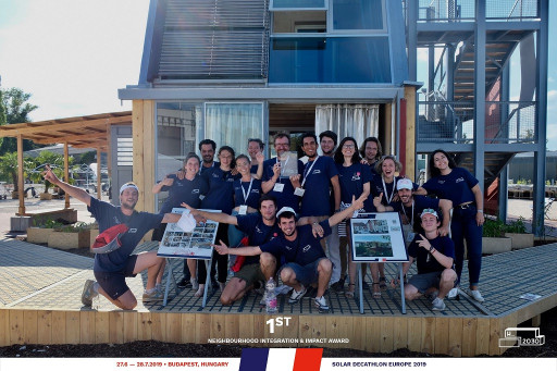 L’équipe des Hauts-de-France «Habiter 2030» remporte le Solar Decathlon Europe 2019