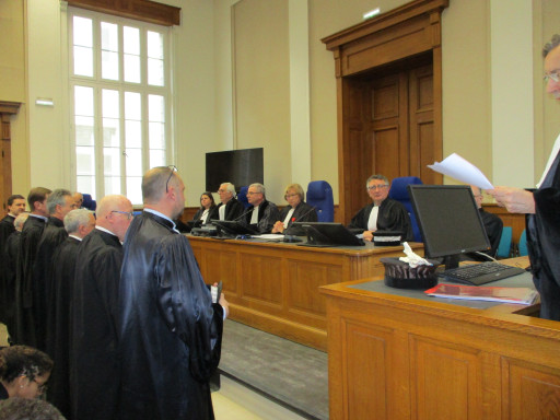 Dernière audience de rentrée pour la présidente