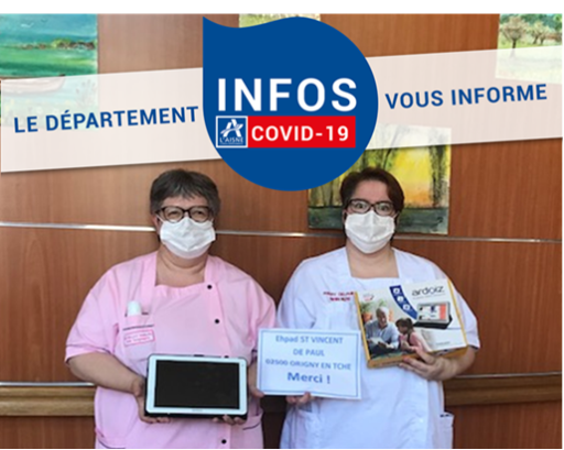 Des tablettes pour les Ehpad dans l'Aisne