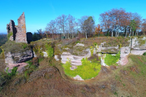 Le château de Pierre-Percée en travaux