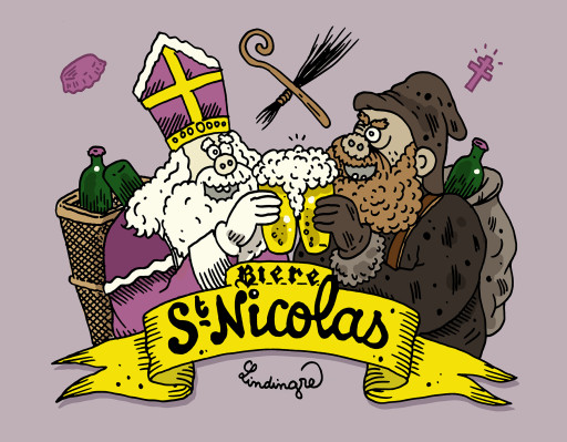 Musée de la Brasserie : Saint-Nicolas étiqueté